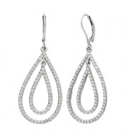 Jewelmi Custom 14k White Gold Diamond Earrings