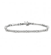 Jewelmi Custom 14k White Gold Diamond Bracelet