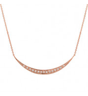 Jewelmi Custom 14k Rose Gold Diamond Necklace