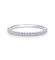 Gabriel & Co. 14k White Gold Contemporary Anniversary Wedding Band - WB7818W44JJ