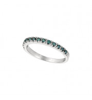 Jewelmi Custom 14k White Gold Diamond Stackable Ring