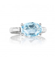 Tacori Sterling Silver Gemma Bloom Gemstone Men's Ring - SR13902
