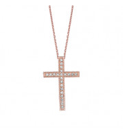 Jewelmi Custom 14k Rose Gold Diamond Necklace