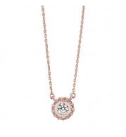 Jewelmi Custom 14k Rose Gold Diamond Necklace