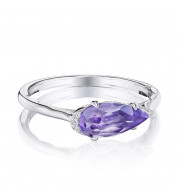 Tacori Sterling Silver Horizon Shine Diamond and Gemstone Men's Ring - SR23301