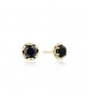 Tacori 14k Yellow Gold Crescent Crown Gemstone Stud Earring - SE25319FY