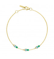 Tacori 14k Yellow Gold Petite Gemstones Women's Bracelet - SB2314849FY