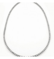 Jewelmi Custom 14k White Gold Diamond Necklace