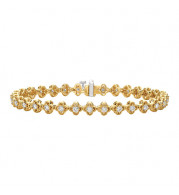 Jewelmi Custom 14k Yellow Gold Diamond Bracelet