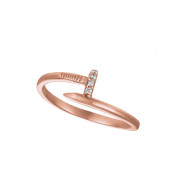 Jewelmi Custom 14k Rose Gold Diamond Ring