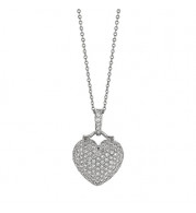 Jewelmi Custom 14k White Gold Diamond Necklace