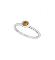 Jewelmi Custom 14k White Gold Citrine Ring