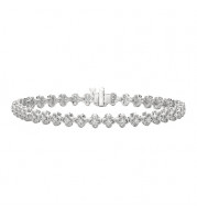 Jewelmi Custom 14k White Gold Diamond Bracelet