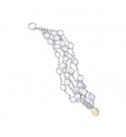 Tacori Sterling Silver Crescent Crown Gemstone Women's Bracelet - SB100Y03