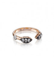 Tacori Sterling Silver & 18k Rose GoldThe Ivy Lane Diamond Men's Ring - SR200PBR