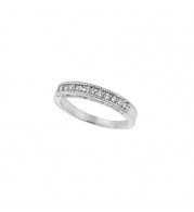 Jewelmi Custom 14k White Gold Diamond Stackable Ring