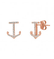 Jewelmi Custom 14k Rose Gold Diamond Earrings