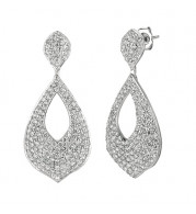 Jewelmi Custom 14k White Gold Diamond Earrings