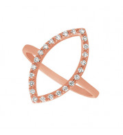 Jewelmi Custom 14k Rose Gold Diamond Ring