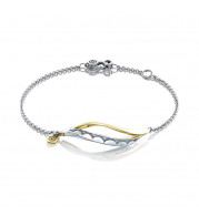 Tacori Sterling Silver and 18k Yellow Gold Crescent Cove Women's Bracelet - SB218