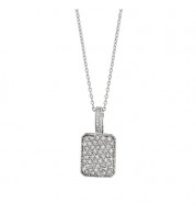 Jewelmi Custom 14k White Gold Diamond Necklace