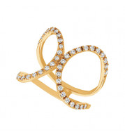 Jewelmi Custom 14k Yellow Gold Diamond Ring