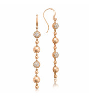 Tacori 18k Rose Gold Sonoma Mist Diamond Drop Earring - SE222P