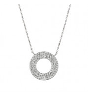 Jewelmi Custom 14k White Gold Diamond Necklace