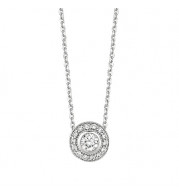 Jewelmi Custom 14k White Gold Diamond Necklace