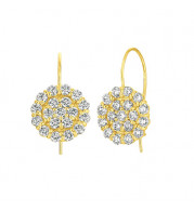 Jewelmi Custom 14k Yellow Gold Diamond Earrings
