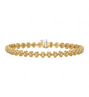 Jewelmi Custom 14k Yellow Gold Diamond Bracelet