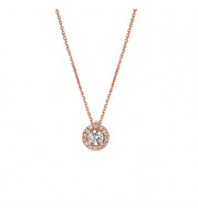 Jewelmi Custom 14k Rose Gold Diamond Necklace