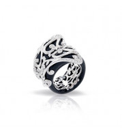 Belle Etoile Anastacia Black Ring