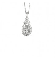 Jewelmi Custom 14k White Gold Diamond Necklace
