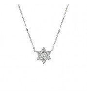 Jewelmi Custom 14k White Gold Diamond Necklace