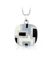 Belle Etoile Art Deco Black Pendant