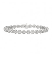 Jewelmi Custom 14k White Gold Diamond Bracelet
