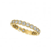 Jewelmi Custom 14k Yellow Gold Diamond Anniversary Band