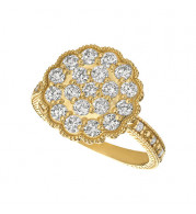 Jewelmi Custom 14k Yellow Gold Diamond Ring