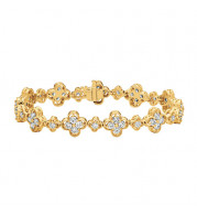 Jewelmi Custom 14k Yellow Gold Diamond Bracelet