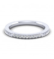 Gabriel & Co. 14k White Gold Victorian Diamond Wedding Band - WB11292W44JJ