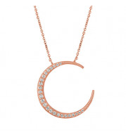 Jewelmi Custom 14k Rose Gold Diamond Necklace