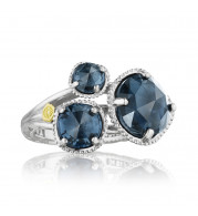 Tacori Sterling Silver Gemma Bloom Gemstone Men's Ring - SR13733