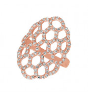 Jewelmi Custom 14k Rose Gold Diamond Ring