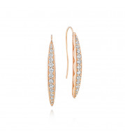 Tacori 18k Rose Gold The Ivy Lane Diamond Drop Earring - SE201P