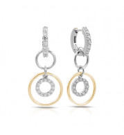 Belle Etoile Concentra Two Tone Earrings