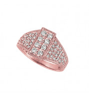 Jewelmi Custom 14k Rose Gold Diamond Ring