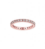 Jewelmi Custom 14k Rose Gold Diamond Stackable Ring