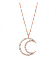 Jewelmi Custom 14k Rose Gold Diamond Necklace