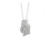 Jewelmi Custom 14k White Gold Diamond Necklace